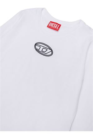 tshirt in cotone bianco DIESEL KIDS | J0243100YI9K100